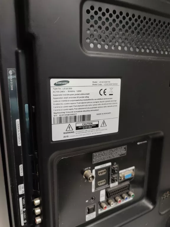 TELEWIZOR SAMSUNG LE32C530F1W LCD FULL HD 1080P HDMI + PILOT
