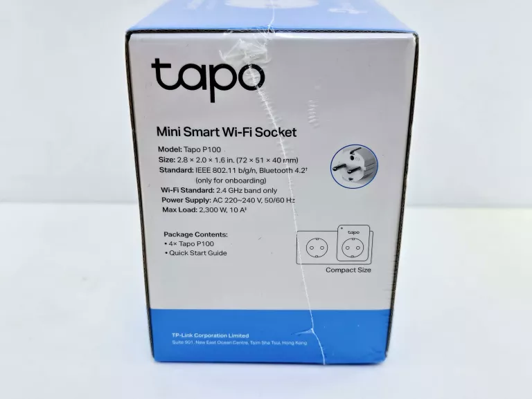 TP-LINK INTELIGENTNE GNIAZDKO TAPO P100 4 SZT.