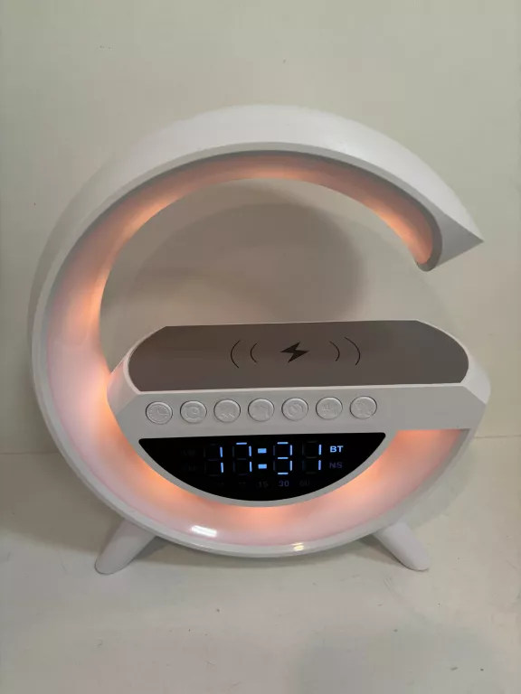 GŁOŚNIK LAMPKA LED RADIO BUDZIK