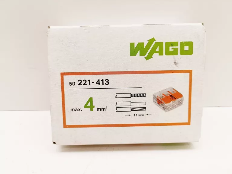 WAGO SZYBKOZŁĄCZKA NA LINKĘ 3X4 221-413 50 SZT.