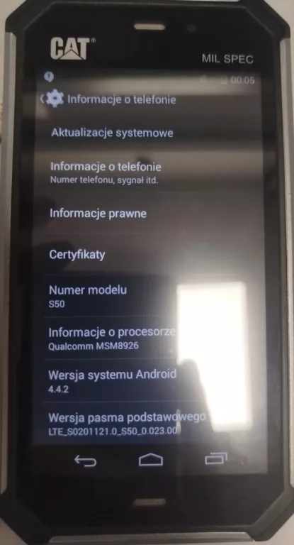 TELEFON CAT S50 8/64GB