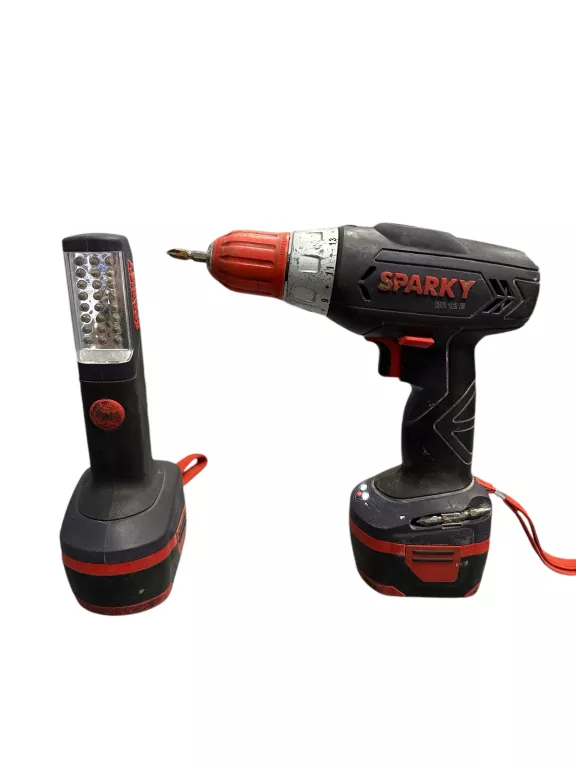 WKRĘTARKA SPARKY BR 12E LATARKA SPARKY FL 12L+ŁADOWARKA