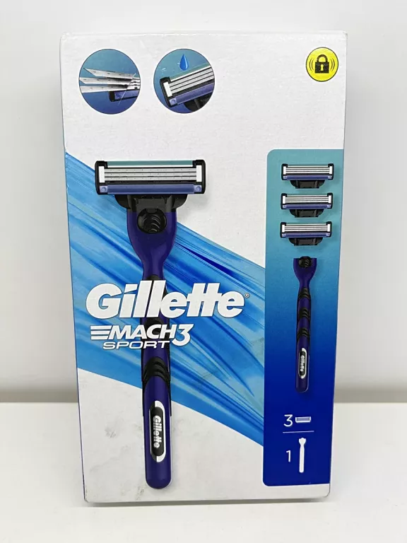 MASZYNKA NA WKŁADY DO GOLENIA GILLETTE MACH3 3 SZT.