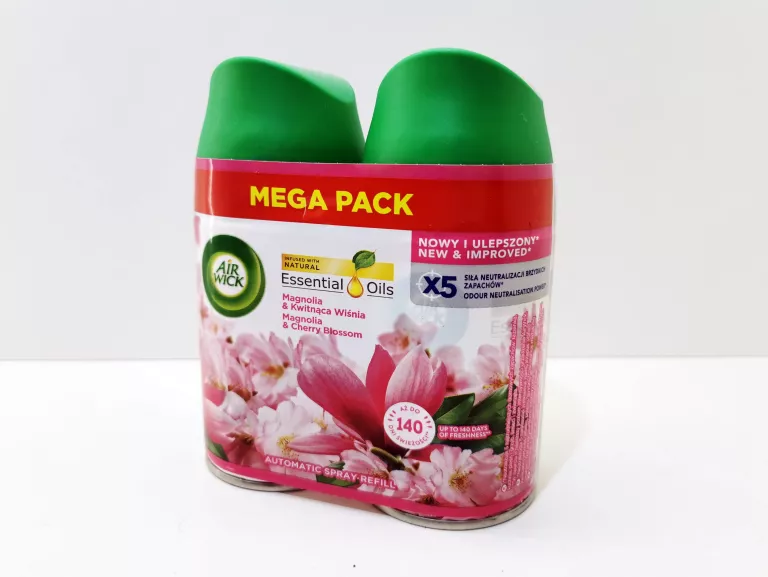 AIR WICK FRESHMATIC ZAPAS MAGNOLIA I KWIAT WIŚNI 2X 250 ML