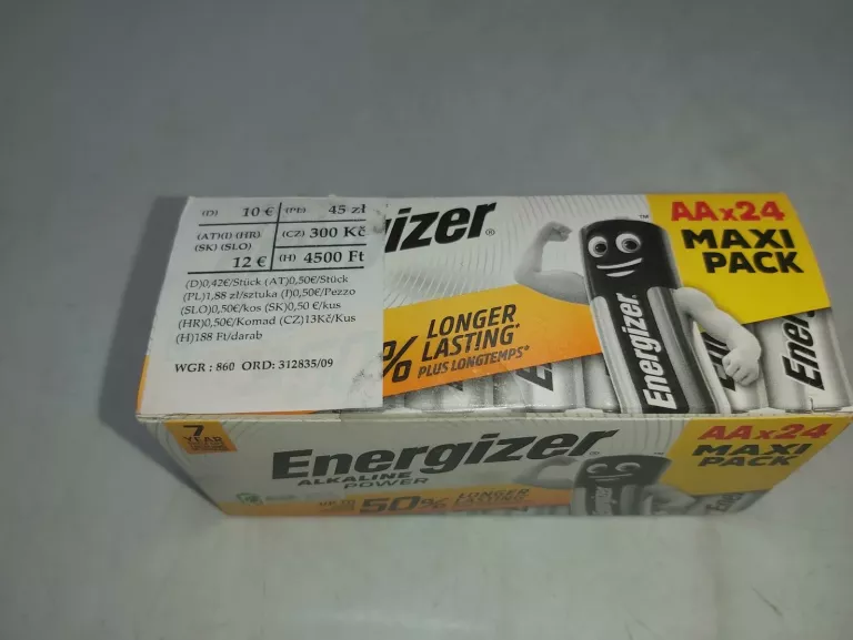 BATERIE ENERGIZER ALKALINE AA X 24 SZT