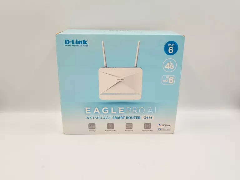 ROUTER D-LINK EAGLE PRO AI G416 AX1500 4G LTE CAT.6 WIFI6 KOMPLET GWARANCJ