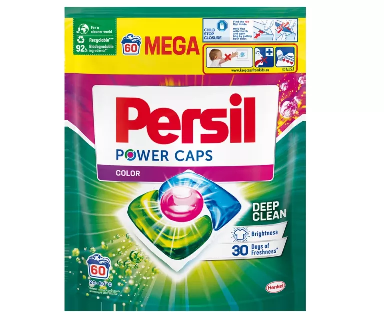 KAPSUŁKI DO KOLOROWEGO PRANIA PERSIL POWER CAPS COLOR 60