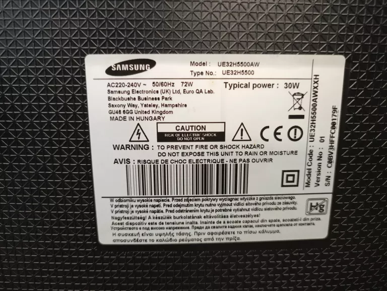 TELEWIZOR SAMSUNG 32CALE UE32H5500AW SMART #WARTO