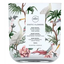 ŚWIECZKA ZAPACHOWA W SZKLE ZAPACH EXOTIC FLOWERS AROMA WILD ŚWIECZKA 150G