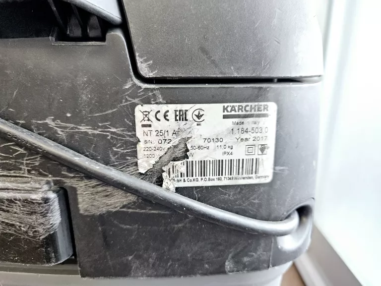 ODKURZACZ PRZEMYSŁOWY KÄRCHER NT 25/1 AP 1380 W