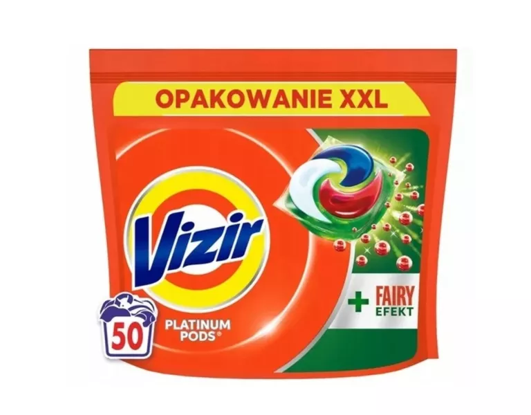 VIZIR PLATINUM PODS + FAIRY EFFECT KAPSUŁKI DO PRANIA, 50 PRAŃ