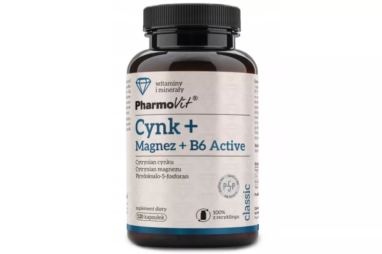 PHARMOVIT CYNK CYTRYNIAN MAGNEZ WITAMINA B6 120K