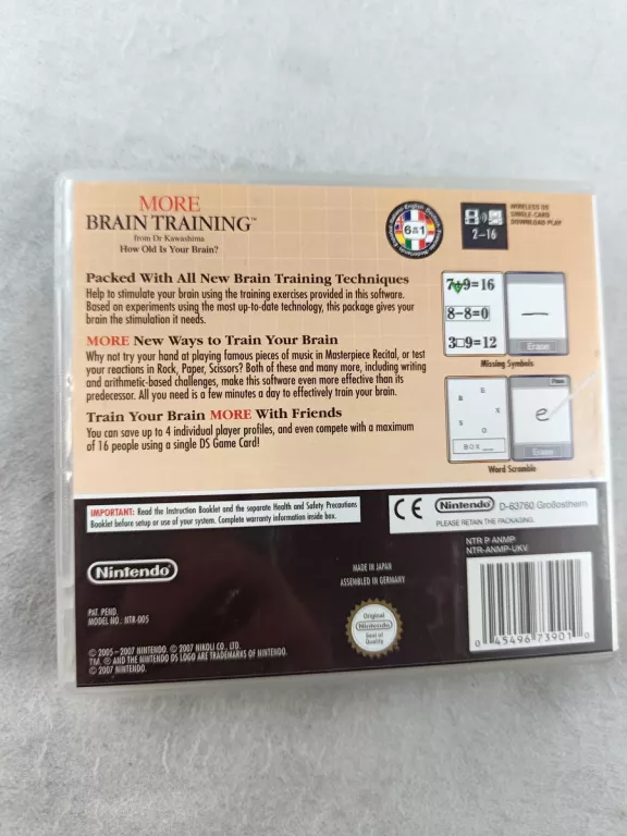 GRA NINTENDO DS MORE BRAIN TRAINING