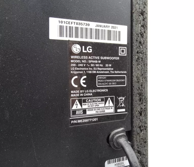 SOUNDBAR LG SN4R +SUBWOOFER