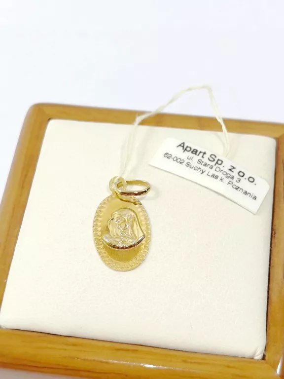 ZŁOTY MEDALIK 333 0,55G 23,4MM APART