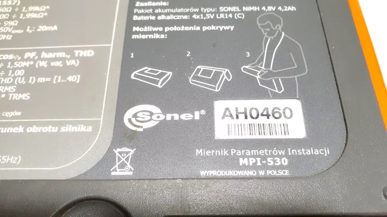 MIERNIK INSTALACJI ELEKTRYCZNYCH MPI-530-IT SONEL