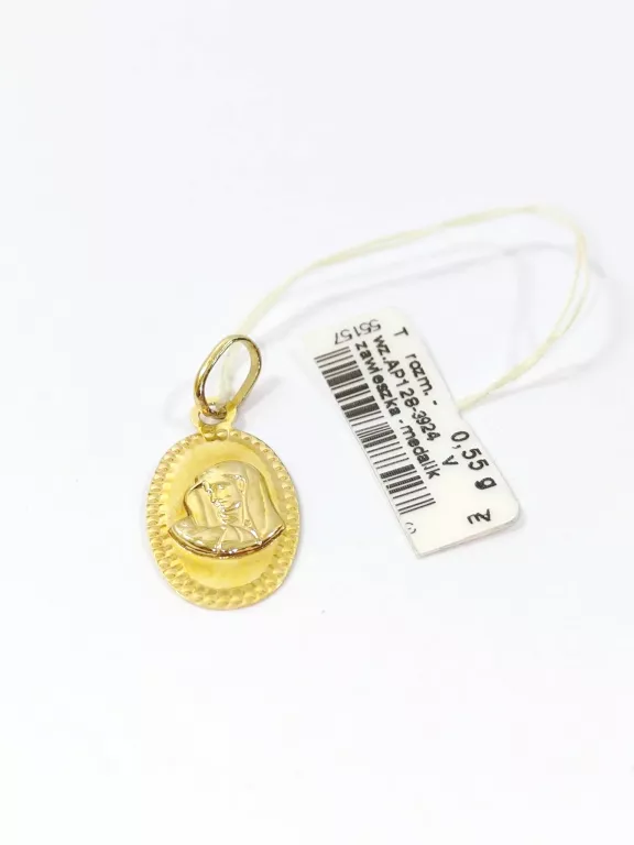 ZŁOTY MEDALIK 333 0,55G 23,4MM APART