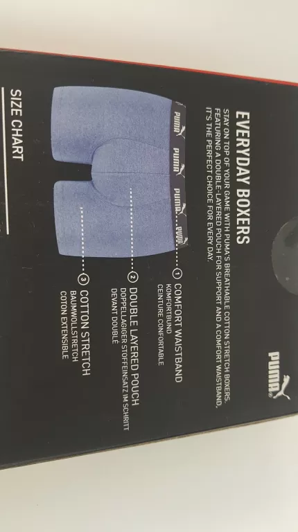 PUMA MAJTKI BOKSERKI MĘSKIE BAWEŁNA 2PAK L