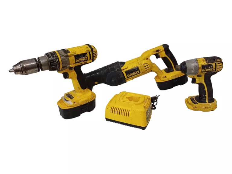 DEWALT PIŁA SZABLASTA + WKRĘTARKA + ZAKRĘTARKA + 2XAKU +ŁAD