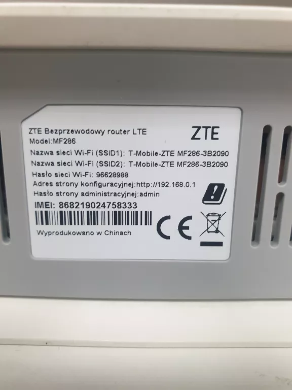 ROUTER ZTE MF286