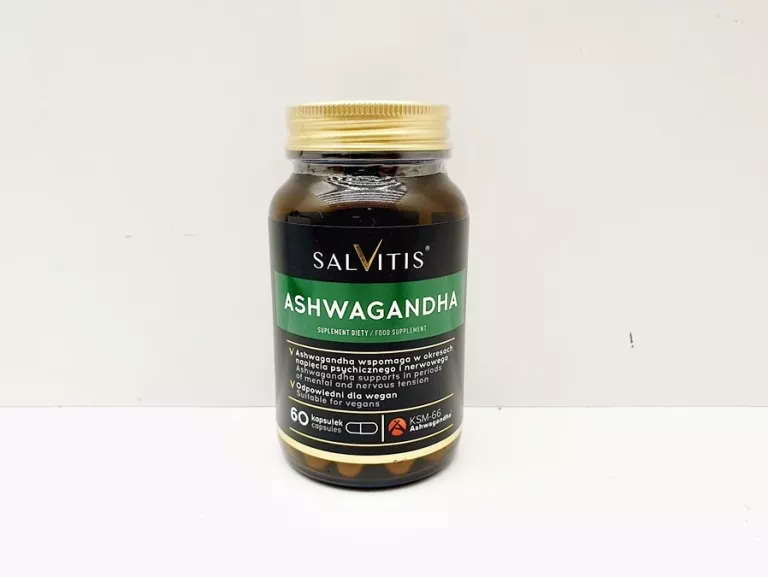 SALVITIS ASHWAGANDHA, KAPSUŁKI, 60 SZT.