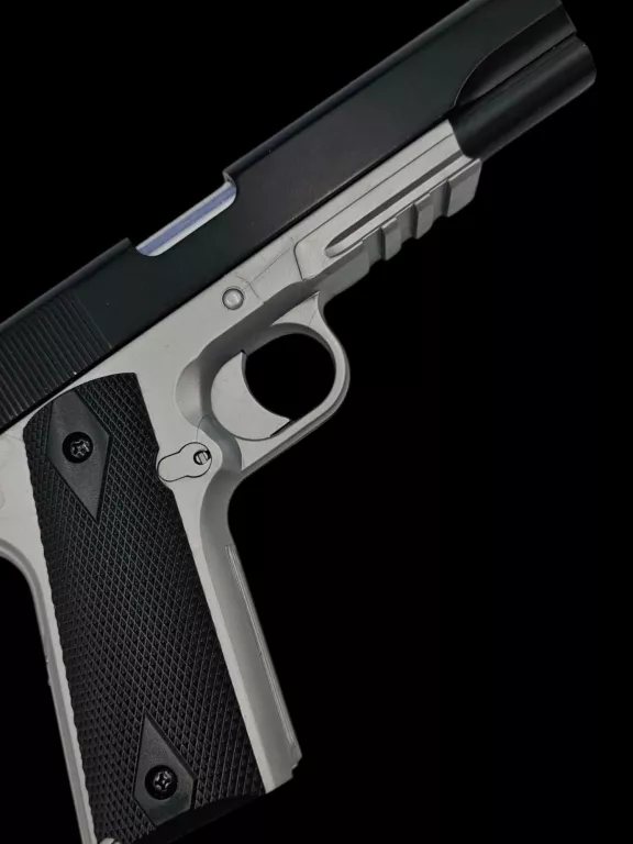 WIATRÓWKA CYBERGUN COLT 1911 A1 METAL SLIDE DUAL TONE BLACK-SILVER