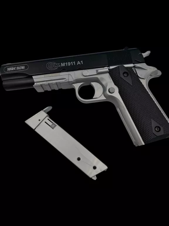 WIATRÓWKA CYBERGUN COLT 1911 A1 METAL SLIDE DUAL TONE BLACK-SILVER