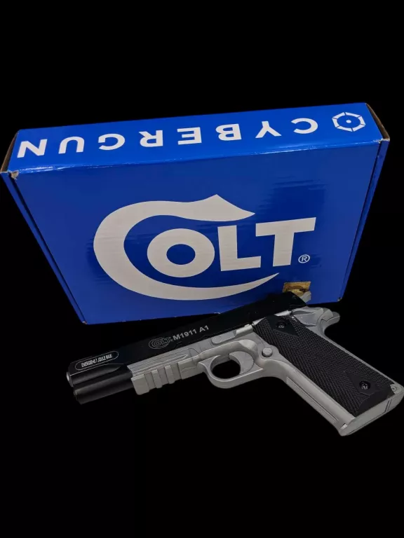 WIATRÓWKA CYBERGUN COLT 1911 A1 METAL SLIDE DUAL TONE BLACK-SILVER