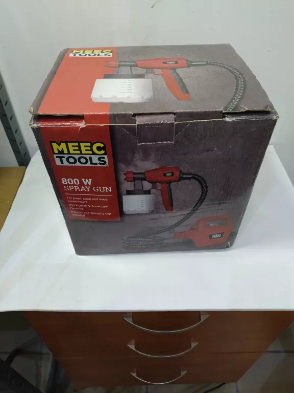 PISTOLET NATRYSKOWY MEECTOOLS 800W + PUDEŁKO