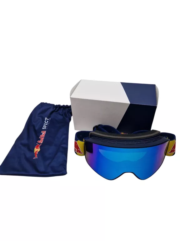 GOGLE NARCIARSKIE RED BULL PRIME 03 NIEBIESKIE