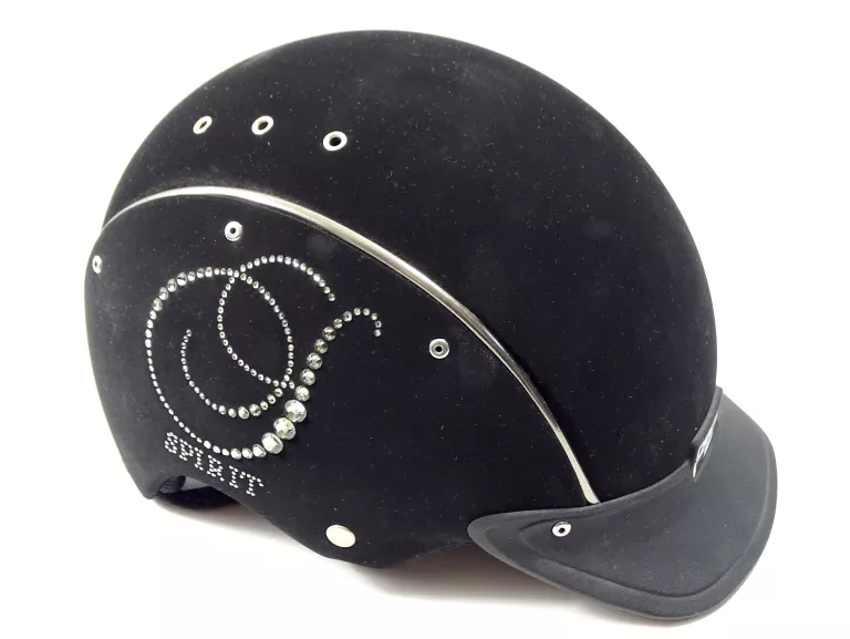 KASK JEŹDZIECKI CASCO SPIRIT CRYSTAL ROZMIAR M + ETUI