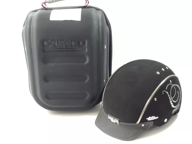 KASK JEŹDZIECKI CASCO SPIRIT CRYSTAL ROZMIAR M + ETUI