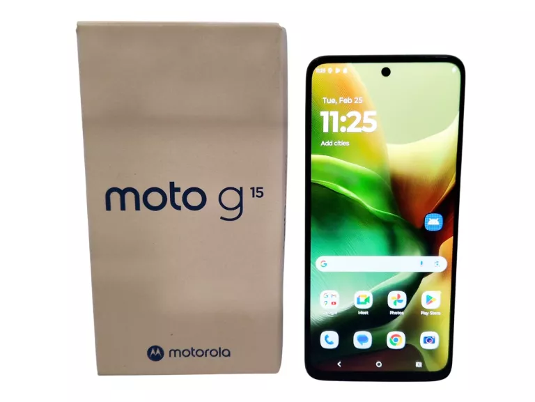SMARTFON MOTOROLA MOTO G15 8/128GB 6.72" 50MPX 5200MAH - NA CZĘŚCI!