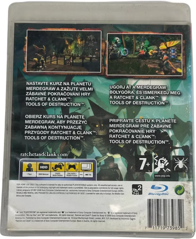 GRA RATCHET & CLANK FUTURE: QUEST FOR BOOTY NA KONSOLĘ PLAYSTATION 3 PS3