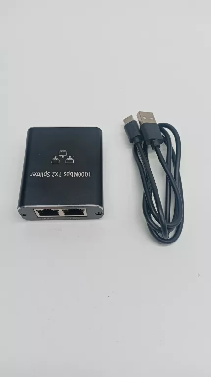 SPLITTER LAN 1X2 ADAPTER ROZGAŁĘŹNIK RJ45 GIGABIT 1000MBPS