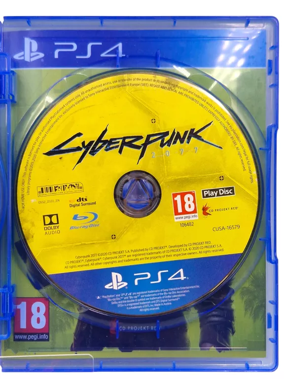 GRA PS4 CYBERPUNK 2077 POLSKA WERSJA