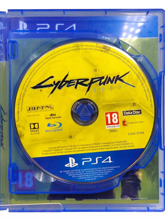 GRA PS4 CYBERPUNK 2077 POLSKA WERSJA