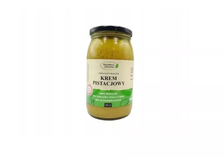 KREM PISTACJOWY 900 ML SPICHLERZ ZDROWIA 100% NATURALNY BEZ SOLI I CUKRU