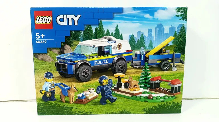 ZESTAW CITY LEGO 60369 SZKOLENIE PSÓW POLICYJNYCH/ PUDEŁKO / ZŁOŻONY