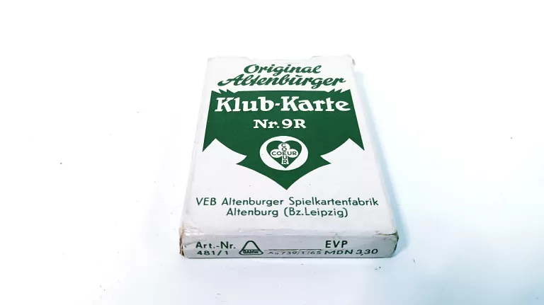 STARE KARTY ORIGINAL ALENBIUGER KLUB-KARTE NR.9