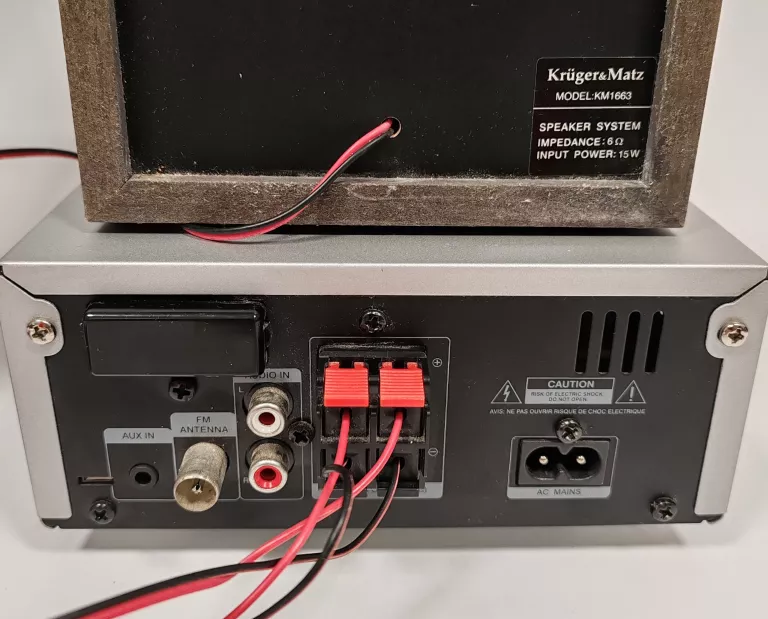 MINIWIEŻA KRUGER&MATZ KM1663 BLUETOOTH USB FM AUX