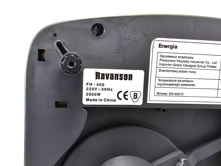 TERMOWENTYLATOR RAVANSON FH-400