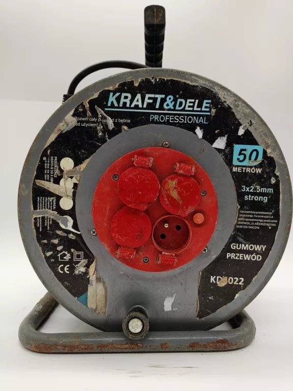 PRZEDŁUŻACZ NA BĘBNIE KRAFT DELE KD4022 50 M ZOBACZ!!
