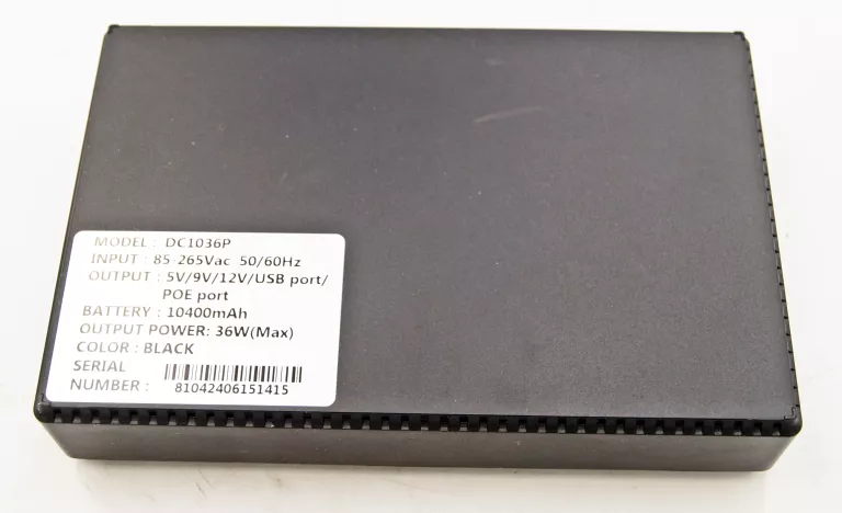 DC UPS ZASILACZ AWARYJNY MINI DO ROUTERA 12V 9V 5V DC 36W USB 10.4AH