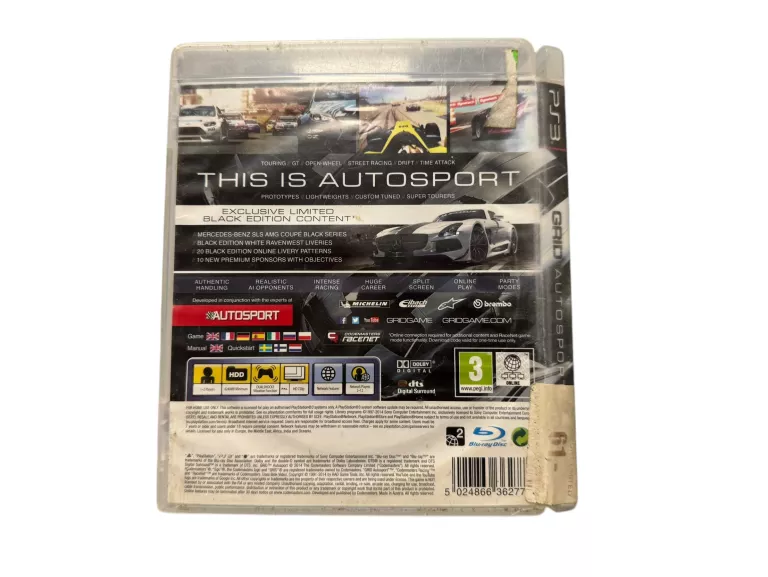 GRID: AUTOSPORT - LIMITED BLACK EDITION PS3