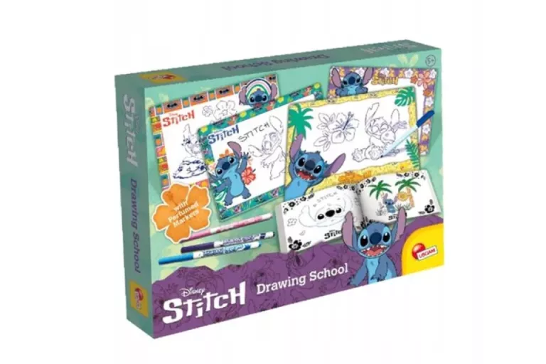 SZKOŁA RYSOWANIA Z PERFUMOWANYMI DŁUGOPISAMI STITCH LISCIANI