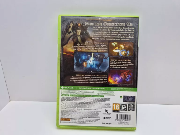 XBOX 360 DIABLO ULTIMATE EVIL EDITION
