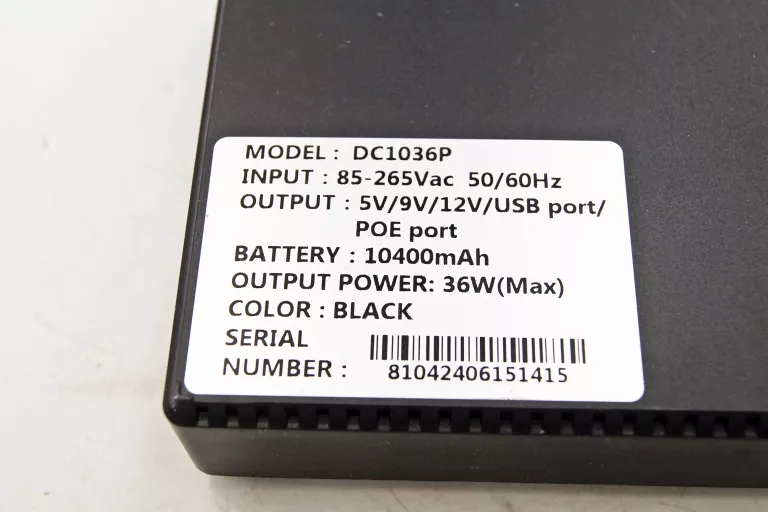 DC UPS ZASILACZ AWARYJNY MINI DO ROUTERA 12V 9V 5V DC 36W USB 10.4AH