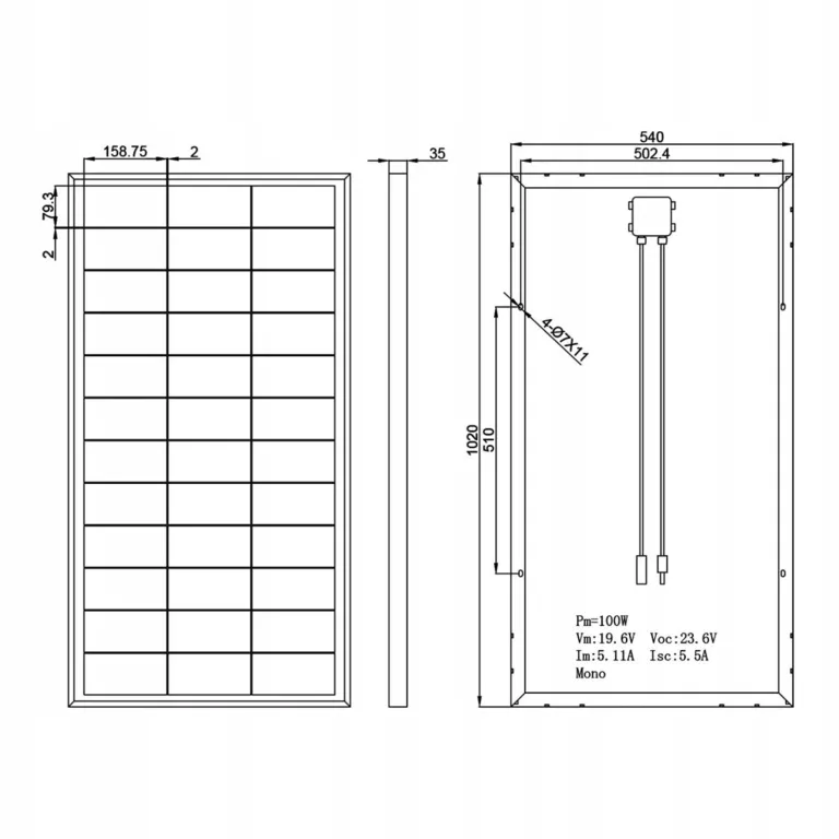 PANEL SOLARNY ENJOY SOLAR 100W 12V