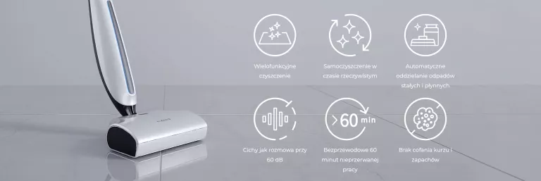 ODKURZACZ MOPUJĄCY HIZERO HI ZERO F500 AUTOMATYCZNY MOP BIONICZNY 4 W 1